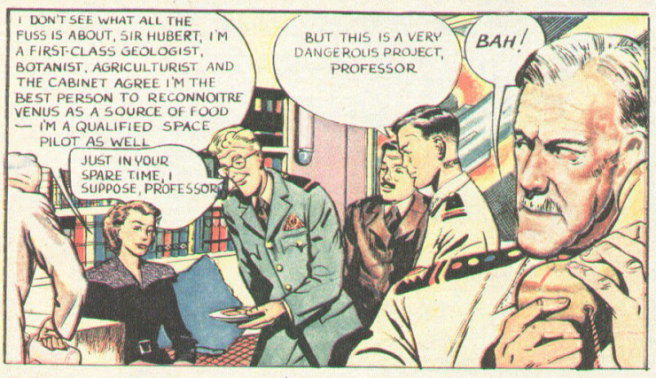 Close up of Professor Peabody's backstory